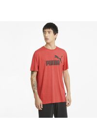 T-shirt z krótkim rękawem męski Puma ESS HEATHER. Kolor: biały, czerwony, wielokolorowy, czarny. Materiał: materiał. Długość rękawa: krótki rękaw. Długość: krótkie