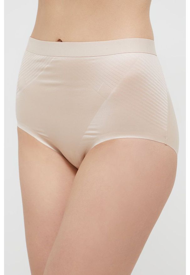 Spanx Figi modelujące TH 2.0 kolor beżowy. Kolor: beżowy. Materiał: materiał
