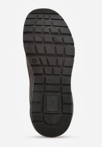 Renee - Czarne Sneakersy na Platformie z Przezroczystą Wstawką i Suwakiem z Napisami Valentinae. Okazja: na co dzień. Kolor: czarny. Materiał: jeans. Wzór: napisy. Obcas: na platformie. Wysokość obcasa: średni #3