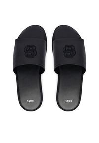 BOSS Klapki Darrel 50563148 Czarny. Kolor: czarny. Materiał: skóra #6
