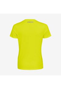 Head - T-shirt damski Club Lara. Kolor: żółty. Materiał: jersey, bawełna, poliester, materiał