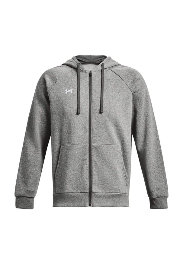 Under Armour - Bluza Rozpinana Męska Polar Rival. Kolor: biały, wielokolorowy, szary. Materiał: polar