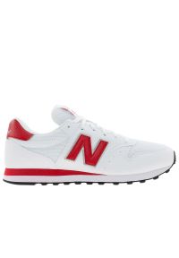 Buty męskie New Balance GM500RO1 - białe. Kolor: biały. Materiał: materiał, syntetyk. Szerokość cholewki: normalna #1