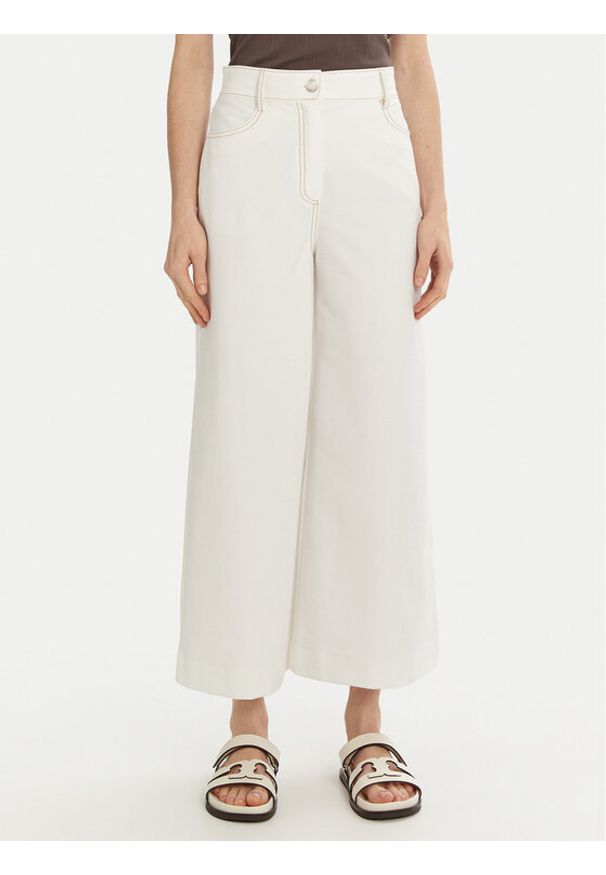Max Mara Leisure Kuloty Fausto 2516781037 Biały Regular Fit. Kolor: biały. Materiał: bawełna