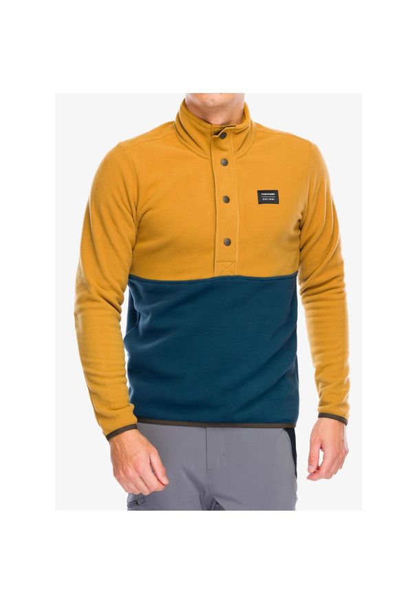 Bluza bez kaptura męska Hannah Mint. Typ kołnierza: bez kaptura. Kolor: żółty. Sport: turystyka piesza