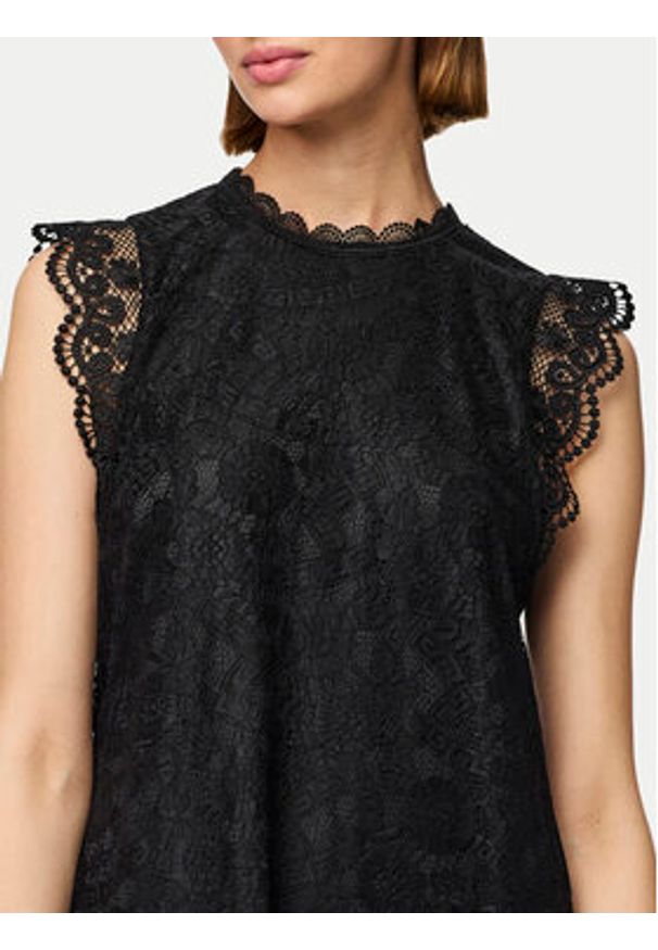 Pieces Sukienka codzienna Olline 17146419 Czarny Regular Fit. Okazja: na co dzień. Kolor: czarny. Materiał: syntetyk. Typ sukienki: proste. Styl: casual