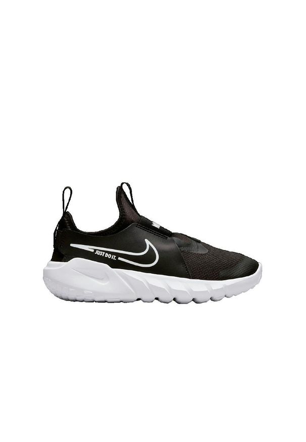 Buty do chodzenia dla dzieci Nike Flex Runner 2 GS. Zapięcie: bez zapięcia. Kolor: czarny. Materiał: syntetyk, tkanina, materiał. Szerokość cholewki: normalna. Model: Nike Flex. Sport: bieganie, turystyka piesza