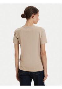 Beverly Hills Polo Club T-Shirt P-SS26W-TS085 Beżowy Regular Fit. Typ kołnierza: polo. Kolor: beżowy. Materiał: bawełna #5