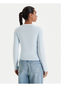 Guess Jeans Bluzka W6RI17 J1314 Błękitny Regular Fit. Kolor: niebieski. Materiał: bawełna #3