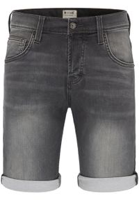 Mustang - MUSTANG CHICAGO SHORT DENIM BLACK 1007755 4000 313. Materiał: denim