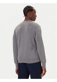 Calvin Klein Sweter LV040BM343 Szary Regular Fit. Kolor: szary. Materiał: bawełna