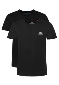 Alpha Industries Komplet t-shirtów 258500 Czarny Regular Fit. Kolor: czarny. Materiał: bawełna #1