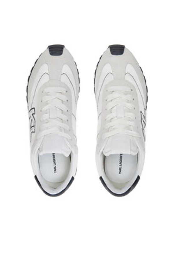 Karl Lagerfeld - KARL LAGERFELD Sneakersy Kairo KL61124A Biały. Kolor: biały. Materiał: skóra