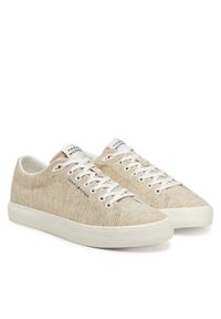 TOMMY HILFIGER - Tommy Hilfiger Tenisówki Th Hi Vulc Low Core Chambray FM0FM05389 Écru. Materiał: materiał
