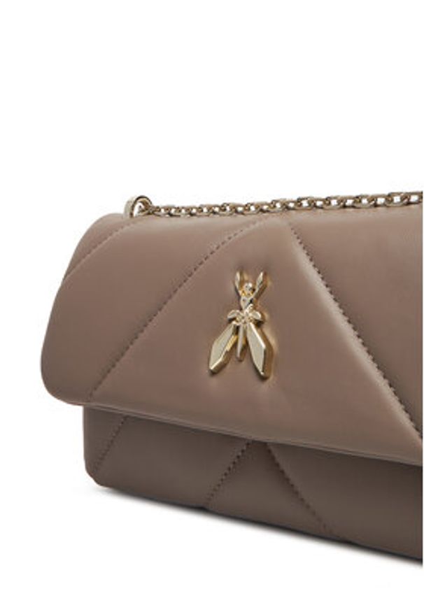 Patrizia Pepe Torebka CB0084/L006-B744 Beżowy. Kolor: beżowy. Materiał: skórzane