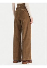 Weekend Max Mara Spodnie materiałowe Tania 2525136092 Brązowy Wide Leg. Kolor: brązowy. Materiał: bawełna #5