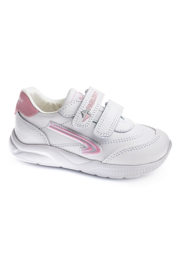 Pablosky - Kapcie PABLOSKY 204007P Biały. Kolor: różowy, biały, wielokolorowy. Materiał: syntetyk, tkanina, skóra. Sport: turystyka piesza