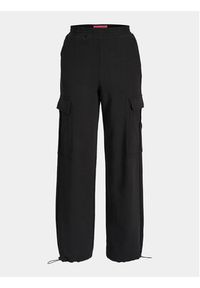 JJXX Spodnie materiałowe Sofia 12245779 Czarny Relaxed Fit. Kolor: czarny. Materiał: bawełna