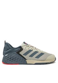 Adidas - adidas Buty na siłownię Dropset 3 JI3901 Szary. Kolor: szary. Materiał: materiał. Sport: fitness