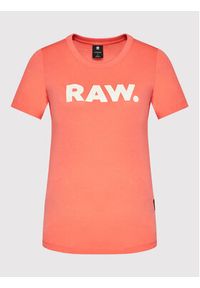G-Star RAW - G-Star Raw T-Shirt Raw. D21226 -107-D159 Pomarańczowy Slim Fit. Kolor: pomarańczowy. Materiał: bawełna #2