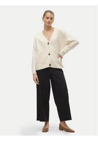 Vero Moda Kardigan Boom 10320457 Beżowy Loose Fit. Kolor: beżowy. Materiał: syntetyk