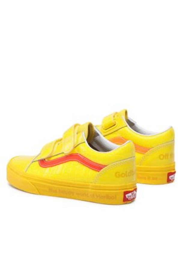 Vans Tenisówki Old Skool V VN0A38HDBK21 Żółty. Kolor: żółty. Materiał: lakier, skóra
