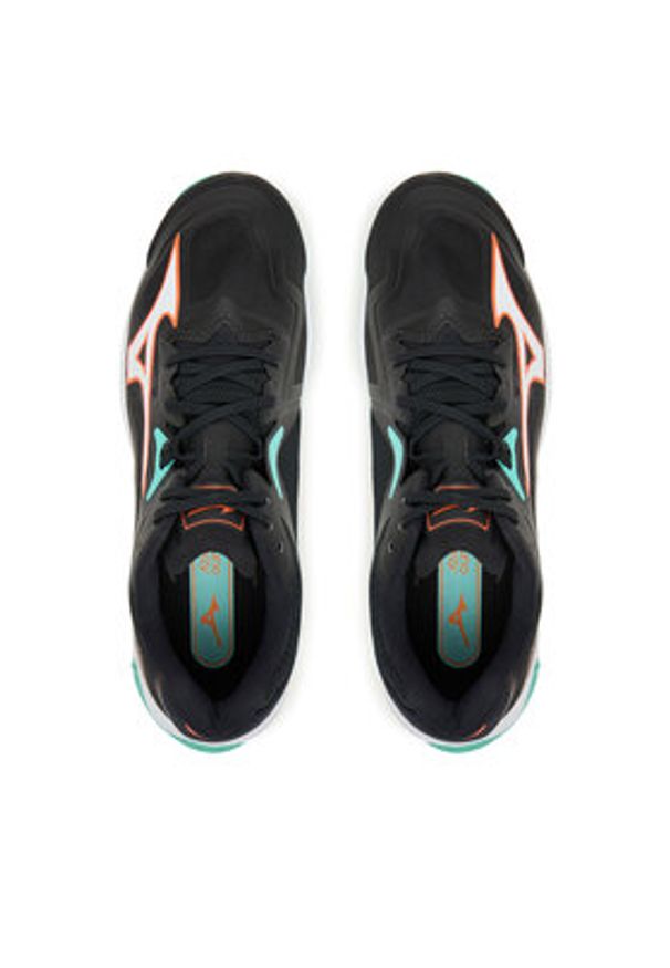 Mizuno Buty halowe Wave Lightning Z8 V1GA2400 Czarny. Kolor: czarny. Materiał: skóra. Model: Mizuno Wave