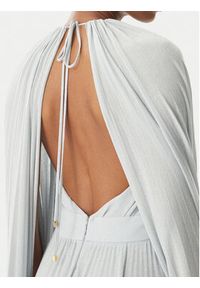 Elisabetta Franchi Sukienka wieczorowa AB-R13-51E2-V860 Srebrny Regular Fit. Kolor: srebrny. Materiał: wiskoza. Styl: wizytowy #2