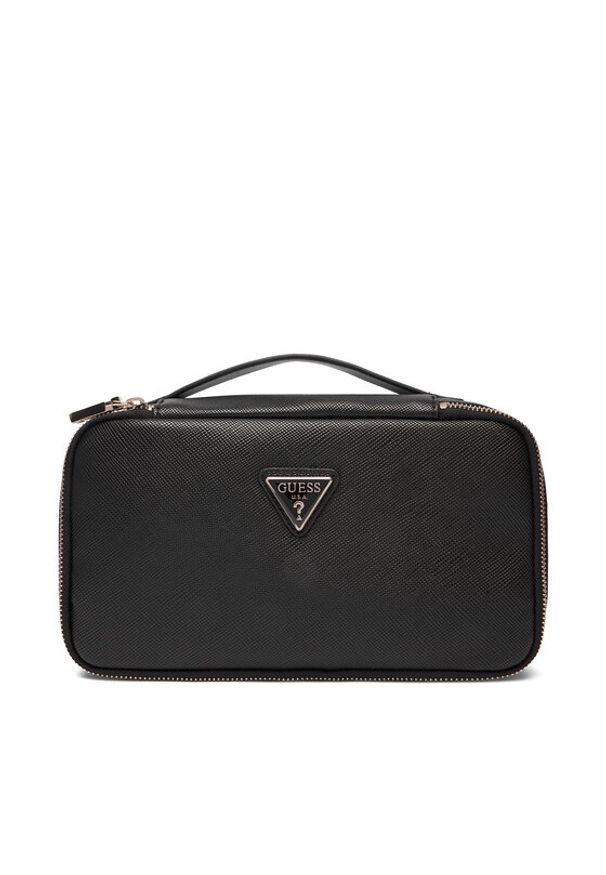 Guess Kosmetyczka Norom TWSN90 91045 Czarny. Kolor: czarny. Materiał: skóra