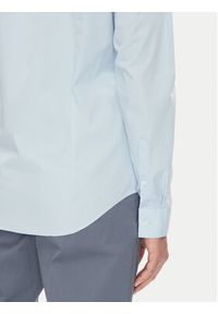 Calvin Klein Koszula Essential LV019EU000 Błękitny Slim Fit. Kolor: niebieski. Materiał: bawełna #4