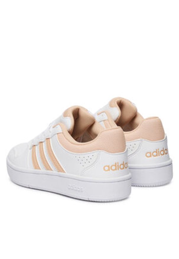 Adidas - adidas Sneakersy Hoops Classic KI1038 Biały. Kolor: biały. Materiał: skóra