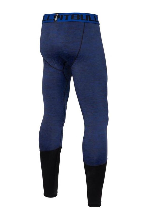 PITBULL - Legginsy dla dorosłych sportowe techniczne Performance Pro plus Small Logo. Kolor: wielokolorowy, niebieski, czarny