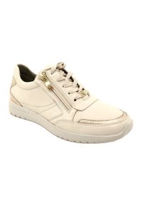 Caprice - Sneakersy buty CAPRICE 9-23765-20 165 beżowe beżowy. Kolor: beżowy. Materiał: skóra. Szerokość cholewki: normalna. Obcas: na platformie