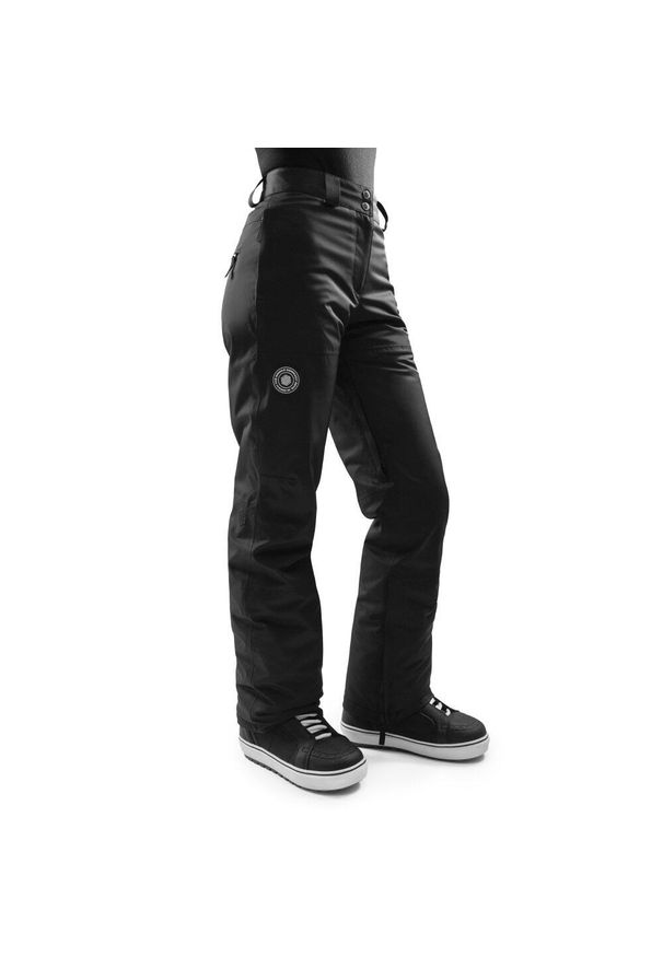 SIROKO - Spodnie snowboardowe damskie P1-W Vader. Kolor: czarny. Sezon: zima. Sport: snowboard