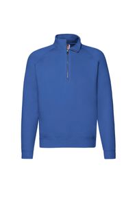 FRUIT OF THE LOOM - Bluza Męska Premium Z Zamkiem Błyskawicznym. Kolor: niebieski