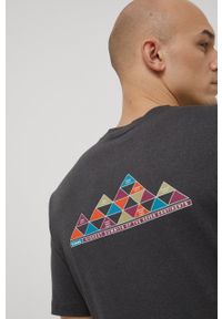 columbia - Columbia t-shirt sportowy Tech Trail Graphic kolor czarny z nadrukiem. Kolor: czarny. Materiał: materiał, skóra, włókno. Wzór: nadruk. Styl: sportowy