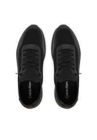 Calvin Klein Sneakersy Chunky Runner Lace Up Sock Knit YM0YM01457 Czarny. Kolor: czarny. Materiał: materiał #3