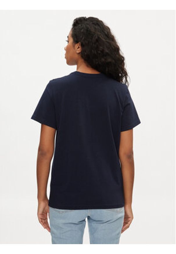 Wrangler T-Shirt 112352289 Granatowy Regular Fit. Kolor: niebieski. Materiał: bawełna