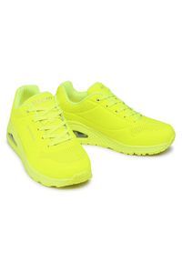 skechers - Skechers Sneakersy Night Shades 73667/NYEL Żółty. Kolor: żółty. Materiał: skóra #4