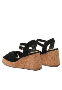 Castañer Espadryle Thea Cork/007 023073-100 Czarny. Kolor: czarny. Materiał: skóra