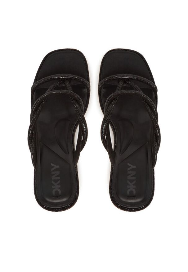 DKNY Japonki Labrini K1533958 Czarny. Kolor: czarny. Materiał: skóra