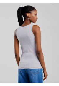 Big-Star - Koszulka damska na ramiączkach szara Alena 901. Kolor: szary. Materiał: skóra, bawełna, elastan. Długość rękawa: na ramiączkach. Sezon: lato, zima. Styl: sportowy #2