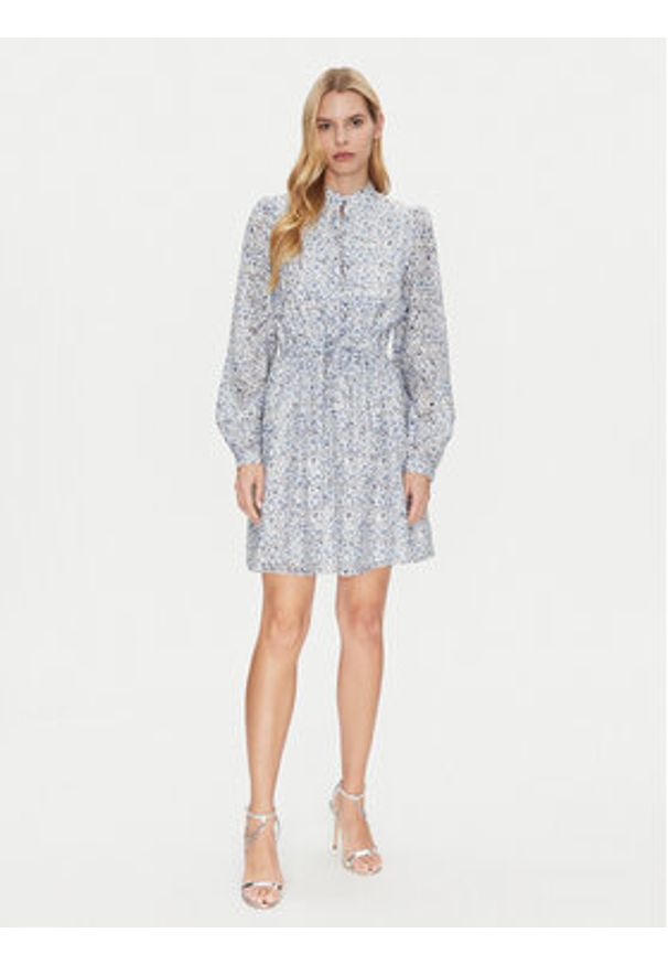 Guess Sukienka koktajlowa W5GK07 WH4K2 Kolorowy Regular Fit. Materiał: syntetyk. Wzór: kolorowy. Styl: wizytowy