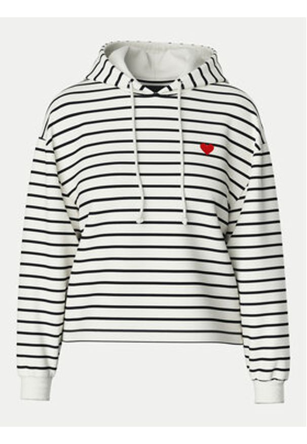 Pieces Bluza Chilli 17157466 Écru Regular Fit. Materiał: bawełna, syntetyk