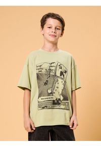 Sinsay - Koszulka oversize Minecraft - green spruce #1