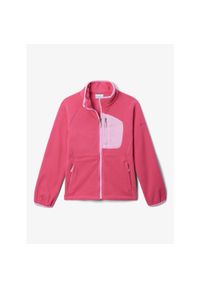 columbia - Polar Sportowy Dziecięcy Columbia Fast Trek Fleece Full Zip. Kolor: różowy. Materiał: polar