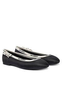 Karl Lagerfeld - KARL LAGERFELD Baleriny Karo KL40129 Czarny. Kolor: czarny. Materiał: skóra #4