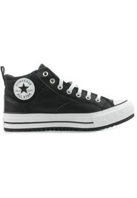 Buty Converse Ctas Malden Street Boot Mid, Dla obu płci. Kolor: czarny. Materiał: skóra ekologiczna, materiał. Sport: fitness
