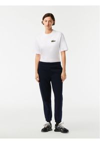 Lacoste Spodnie dresowe XF7077 Granatowy Regular Fit. Kolor: niebieski. Materiał: bawełna, syntetyk, dresówka