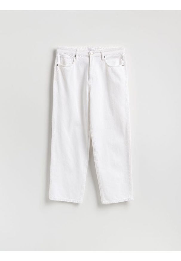 Reserved - Jeansy loose fit - złamana biel